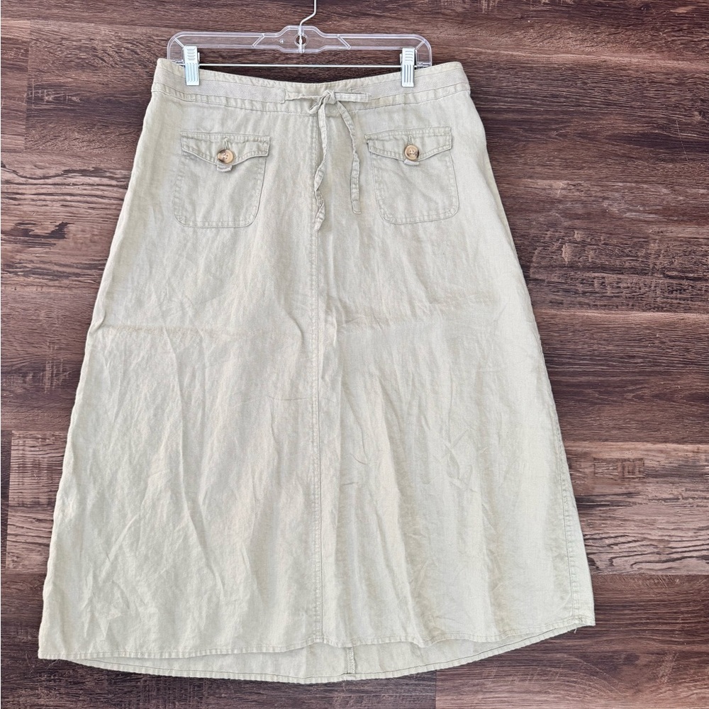 Cherokee A-Line Linen Skirt